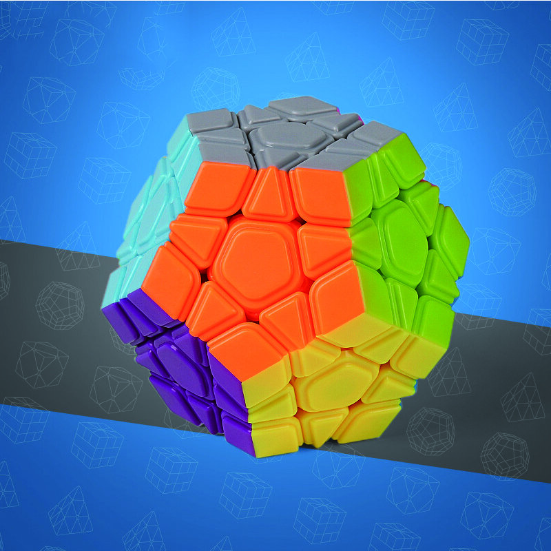 Cubo mágico stickerless dodecaedro velocidade cubos cérebro teaser torção quebra-cabeça brinquedo crianças brinquedos educativos cube brinquedo cagic cubo