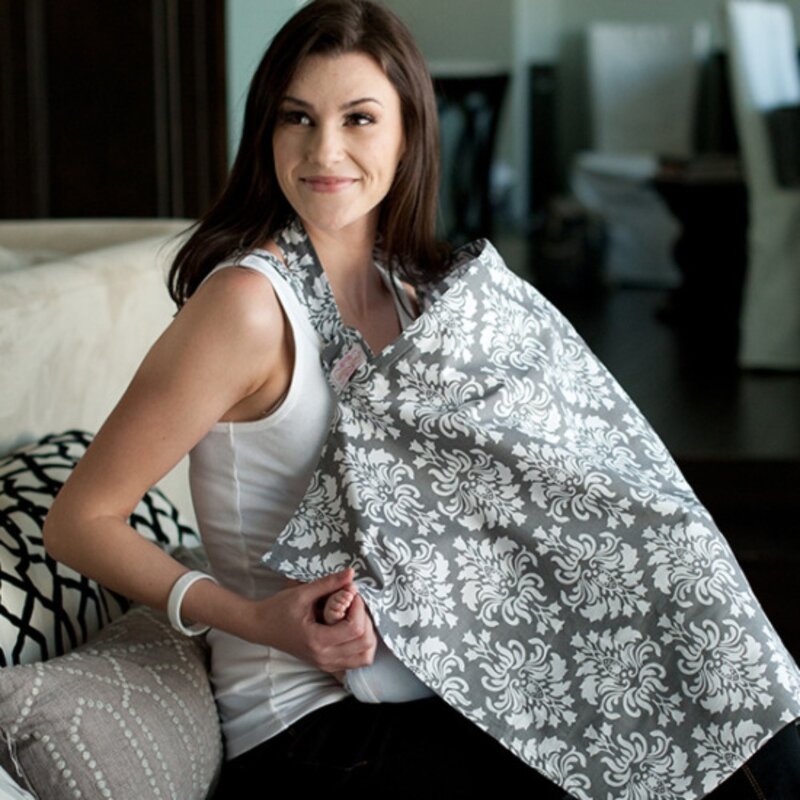 Mother Outing copertura per l'allattamento al seno asciugamano in cotone traspirante coperture per l'allattamento al seno grembiule da allattamento antiriflesso per l'allattamento al seno