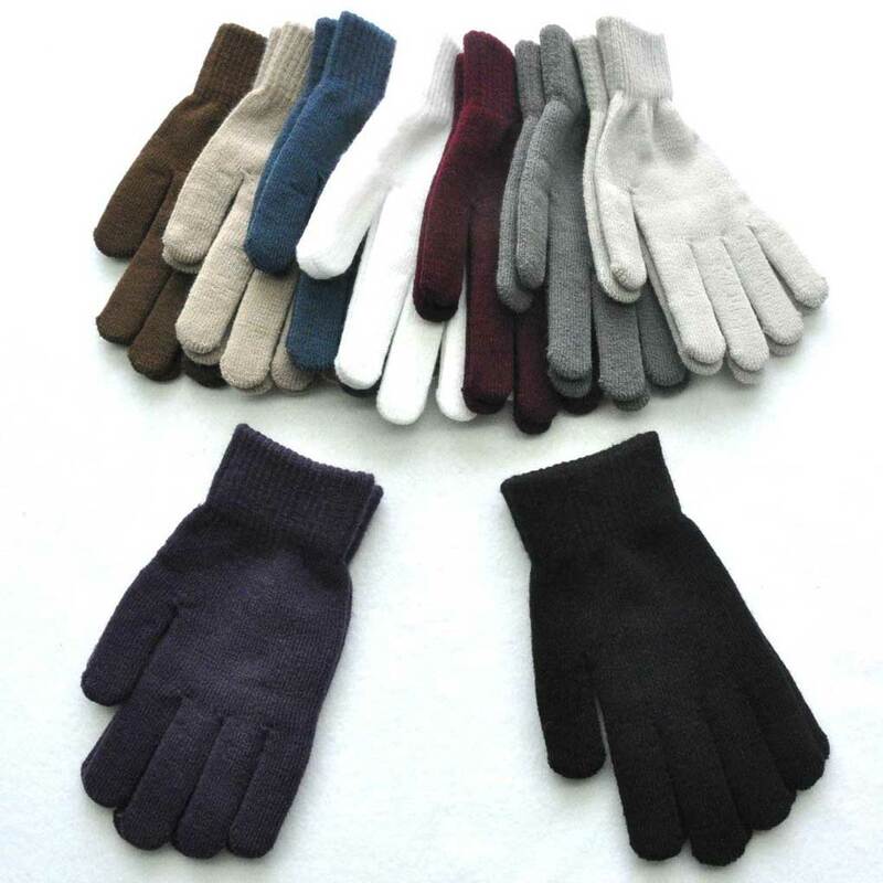 1 paio di guanti lavorati a maglia da donna da uomo guanti caldi da ciclismo da viaggio per adulti