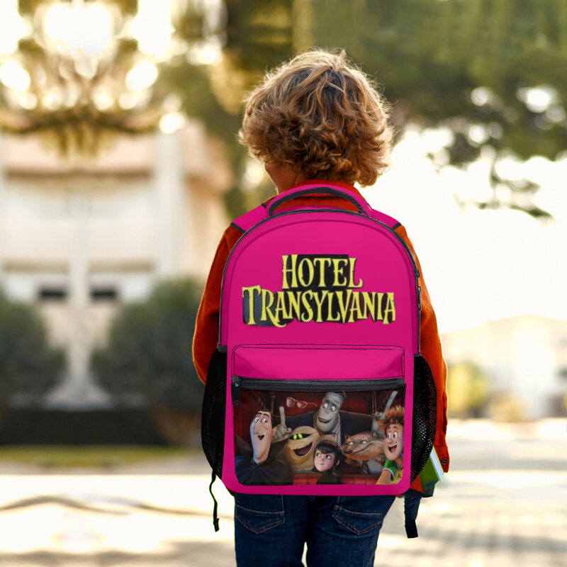 New Fashionable  Hotel TransylvaniaPattern Children's School Bag Cute  Print Lightweight Backpack