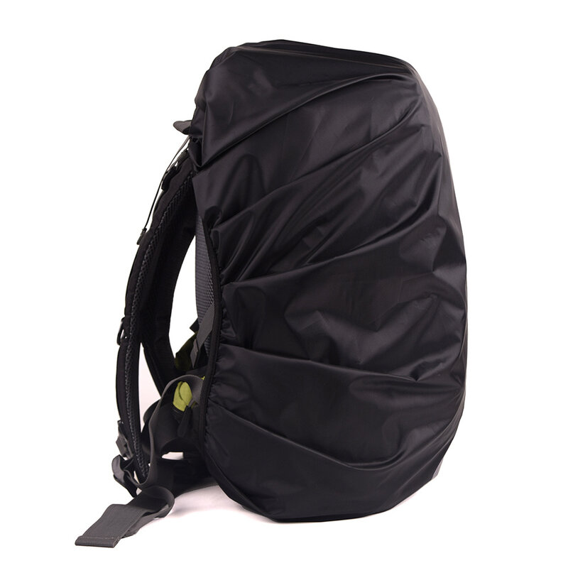 Tas ransel penutup hujan reflektif 10-70L, tas penutup keselamatan olahraga luar ruangan perjalanan malam dengan penutup tahan air penawaran reflektif