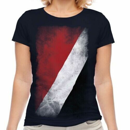 Sealand-Camiseta de Bandera descolorida para Mujer, Ropa de Fútbol, Regalo, 100% algodón, manga corta