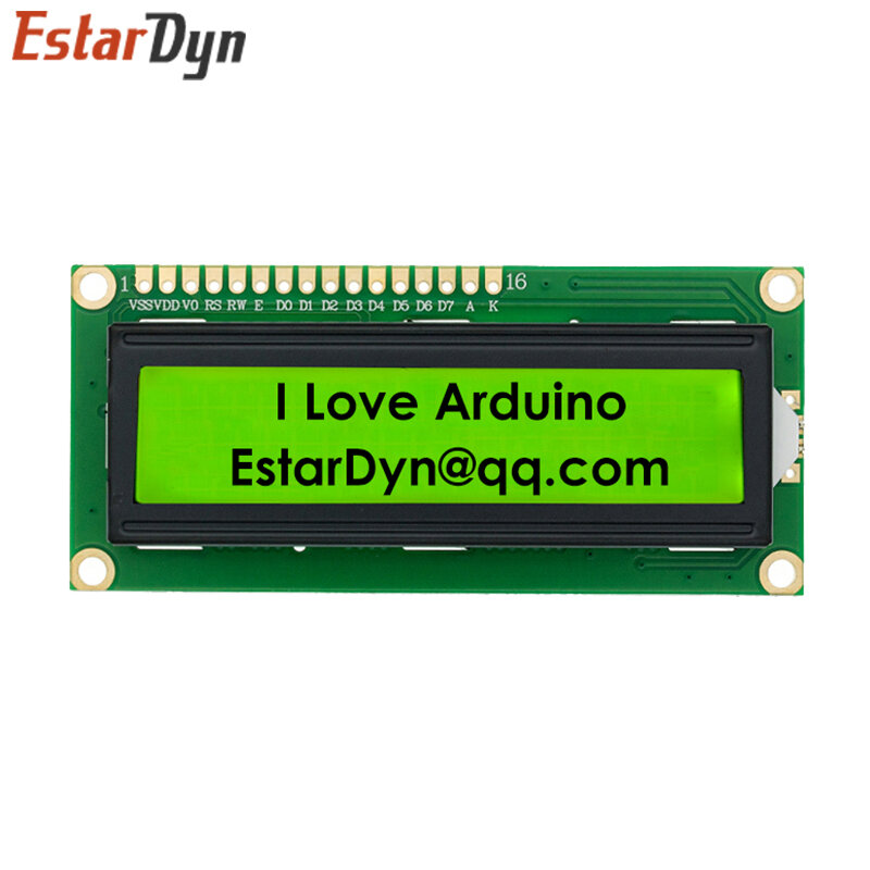 Moduł LCD niebieski tło Green screen IIC/I2C 1602 do Arduino 1602 LCD UNO r3 Mega2560 LCD1602
