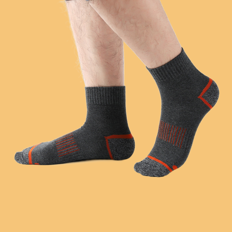 Calcetines deportivos transpirables de alta calidad para montañismo, medias que absorben el sudor y desodorizan el baloncesto, 5/10 pares