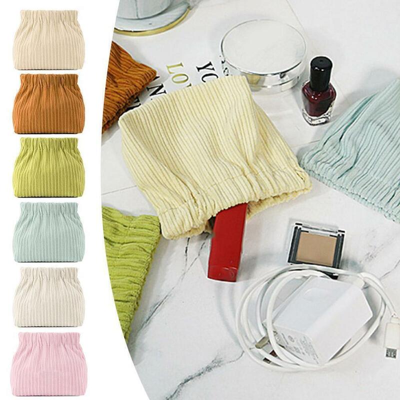 Japanische Art kreative einfache Cord elastische Haarband Aufbewahrung sbox tragbare kosmetische Handtasche Mehrzweck-Bad Veranstalter