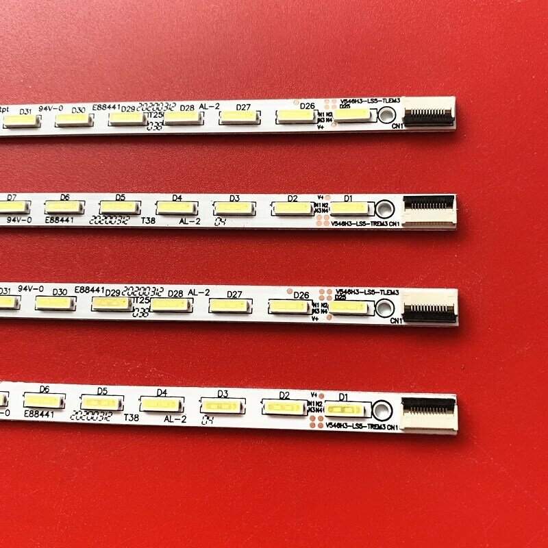 Tira de luces LED, Kit de 4 piezas, 32LED, 346mm, para 4A-D070926, V546H3-LS5-TLEM3, V546H3-LS5-TREM3