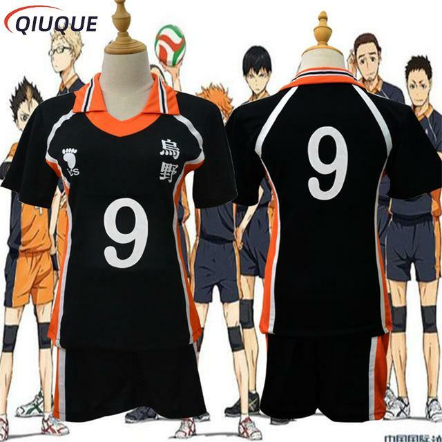 Karasuno Koukou High School voleibol Club Hinata Shoyo Cosplay disfraz Kageyama Tobio ropa deportiva Jerseys
