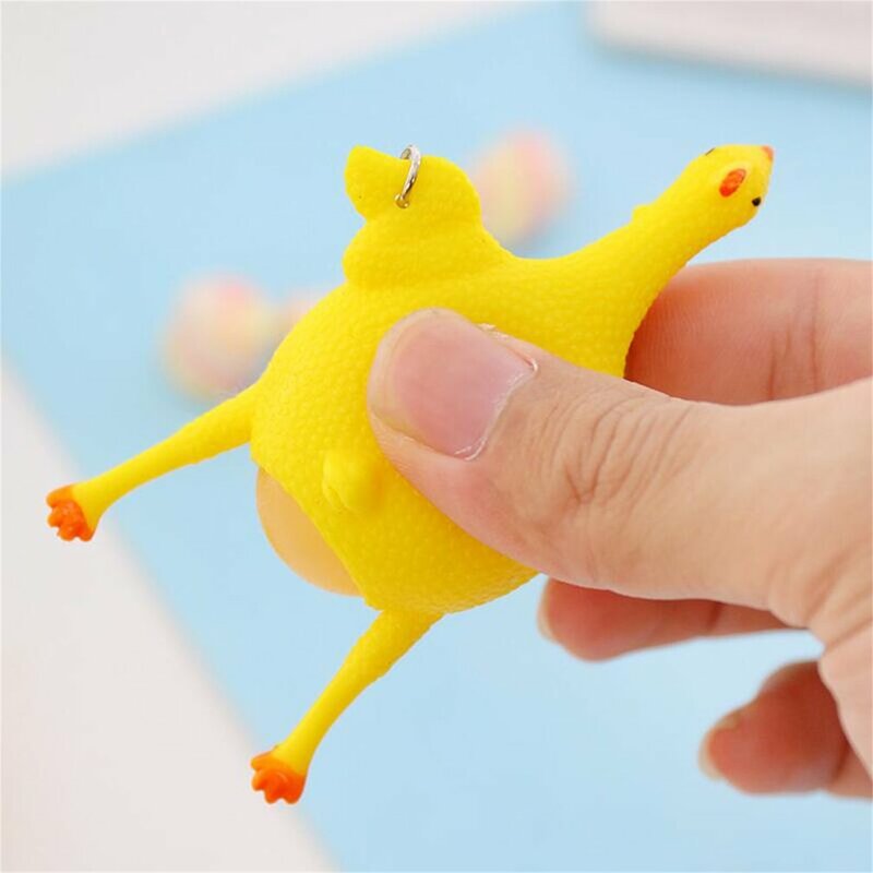 Brinquedo engraçado frango, descompressão, anti-stress, engraçado, engraçado, para ser usado como um chaveiro, para ser usado como um presente