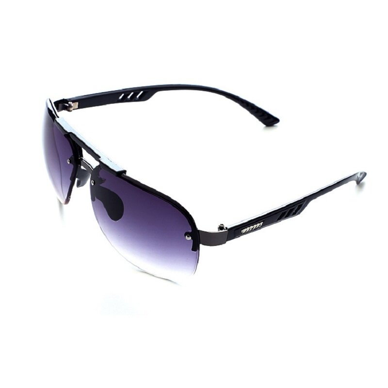 2023 새로운 선글라스 UV 400 빈티지 펑크 무테 직사각형 남성 패션 안경 유행 작은 프레임 태양 안경 무테 안경