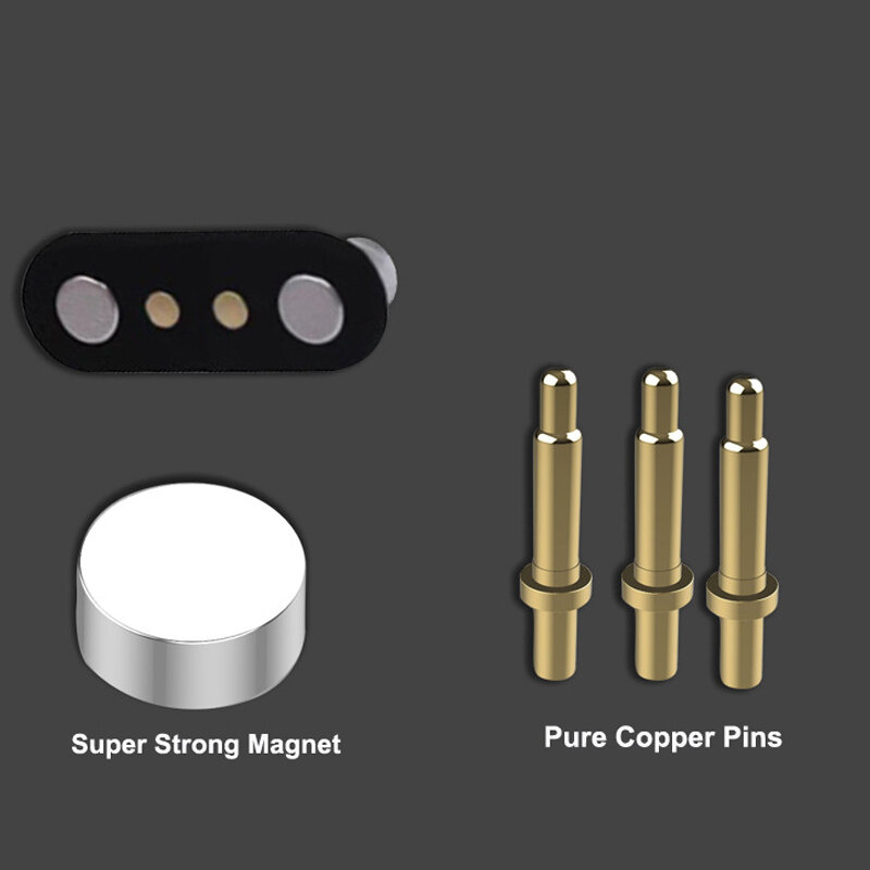범용 강력한 마그네틱 충전 케이블, USB 충전 라인 코드, 스마트 워치용 블랙 화이트, 2 핀, 4mm, 7.62mm, 4 핀