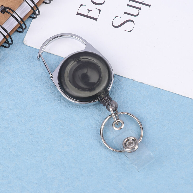 1Pc High Resilience Retractable Easy-pull Buckle Key Chain Anti Lost Easy To Pull Buckle Rope Keychain Sporty Key Ring