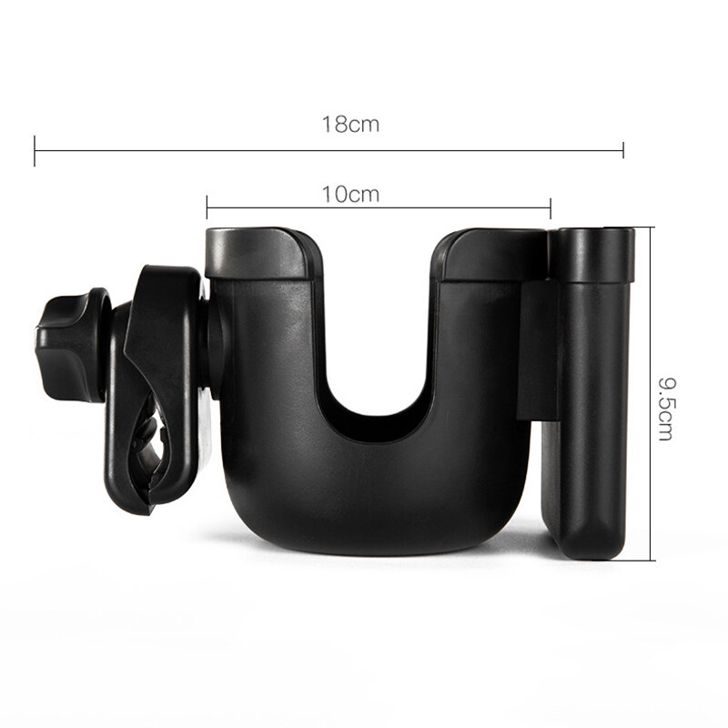 Baby Cart Bottle Cup Holder Accessories Mobile Phone Two-in-one Storage Rack 360° Rotation Adjustment Kettle Storage Rack