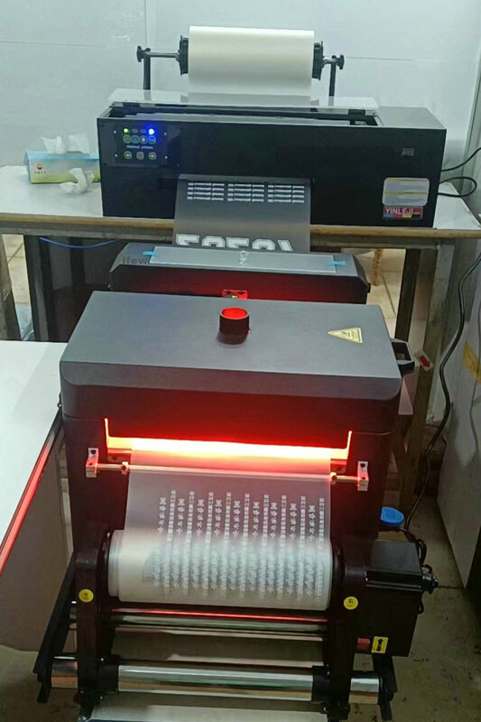 DTF alat pengocok bubuk, Kit mesin dengan ekstraktor asap untuk A3 A4 Digital Inkjet Printer T Shirt Transfer panas Pet Film