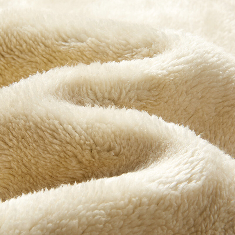 Pantalones térmicos de lana de cordero para hombre, ropa de chándal gruesa de algodón pesado, informal, a la moda, para invierno, 2023
