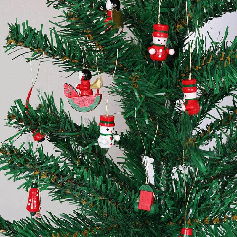 Natal Natal Pingente, Presente Criativo, Decoração de Festa, Árvore de Natal, Decoração de Ano Novo, Ornamento, Brinquedos Pendurados, 10 peças, 2023