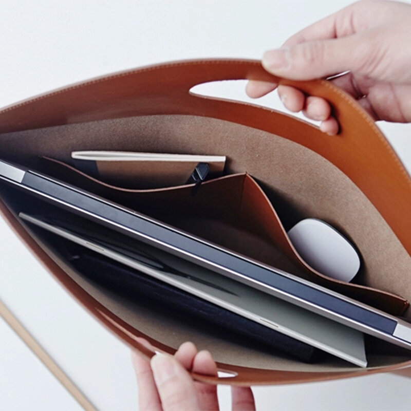 Роскошная дизайнерская сумка для ноутбука на заказ с инициалами, деловой и офисный портфель большой вместимости из искусственной кожи, женская модная тонкая сумка для ноутбука