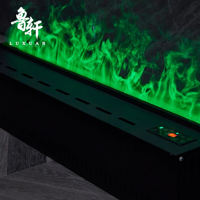 Home Simple Decoration Fireplace Simulation Flame Colorful Fireplace Intelligent Voice Control 3D Atomization Fireplace