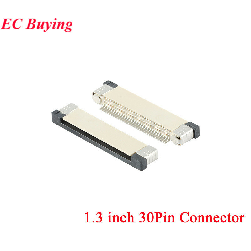 Layar OLED 1.3 inci 1.3 "12864 Modul tampilan LED LCD 128x64 SH1106 SPI/ I2C Antarmuka paralel putih/biru 16Pin/30Pin konektor