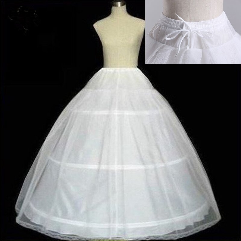 Sao Biển Vòng Váy Mới Voan Ren Bên Trắng 3 Vòng Petticoat Cổ Hoepelrok Giá Rẻ Crinoline Nóng Jupon Mariage