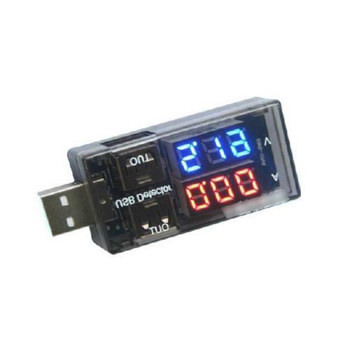 USB Current Voltage Tester USB Voltage Ammeter USB Detector Double Row Shows