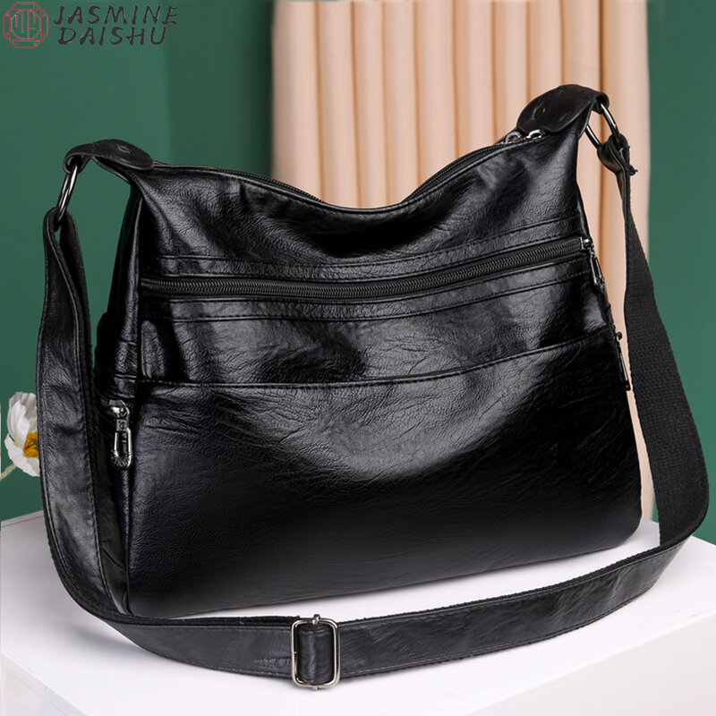 Alta Qualidade Big Zipper Shoulder Handbag, Designer de Luxo, Messenger Sac, Pequenas Sacolas Casuais, 3 Camadas