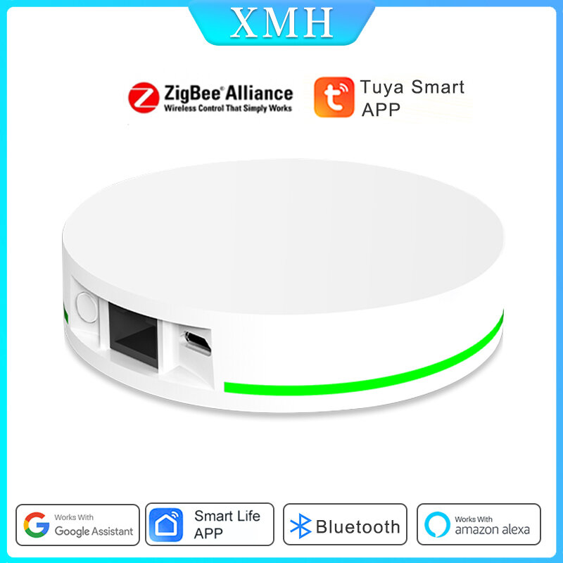 Tuya Zigbee 3.0 przewodowa brama Hub Smart Home Bridge aplikacja do zdalnego sterowania głosem współpracuje z Alexa Google Apple Home