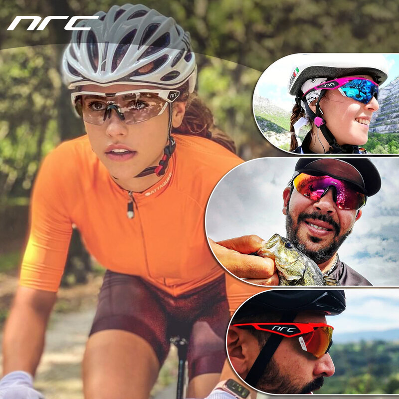 2023 NRC P-Ride Photochromic แว่นตาปั่นจักรยาน Man Mountain จักรยานจักรยานกีฬาแว่นตากันแดดขี่จักรยานแว่นตากันแดด MTB ขี่จักรยานแว่นตาผู้หญิง