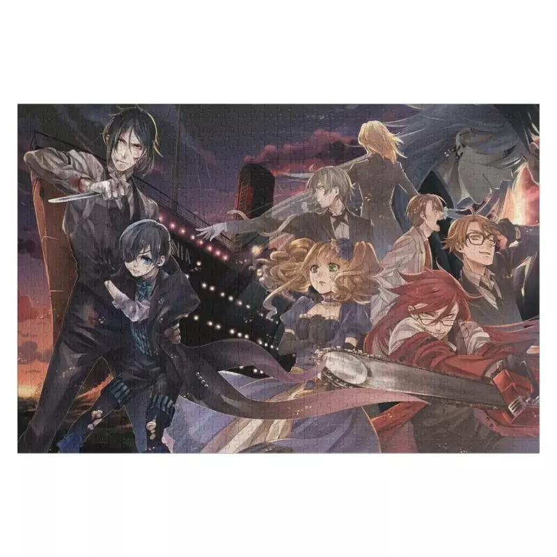 Black Butler Movie Jigsaw Puzzle Diorama Accessories Personalized Photo Gift Personalize Name Wooden Toy Puzzle
