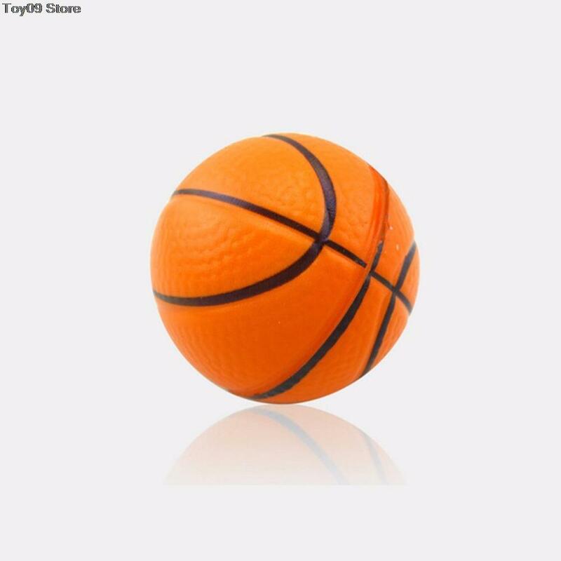 Guma piankowa zabawkowa piłka koszykówka ręka nadgarstek ćwiczenia Stress Relief wycisnąć miękka kolorowa pianka piłka na prezent na boże narodzenie 6.3CM