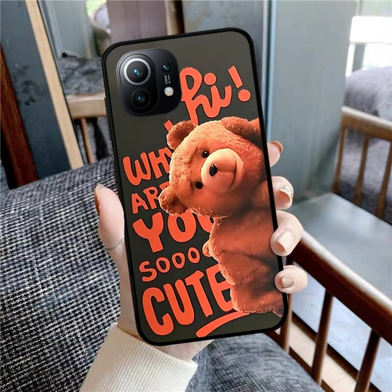 Ted Bear Phone Case For Xiaomi Mi 5X 8 9 10 11 12 lite pro 10T PocoX3pro PocoM3 Note 10 pro lite