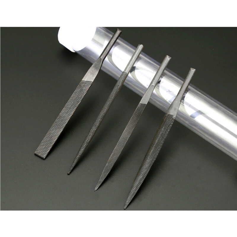 5 × 140 pneumatik File pisau setengah bulat/bulat/segitiga File datar untuk batu kaca logam DIY kayu Rasp File poles alat ukir
