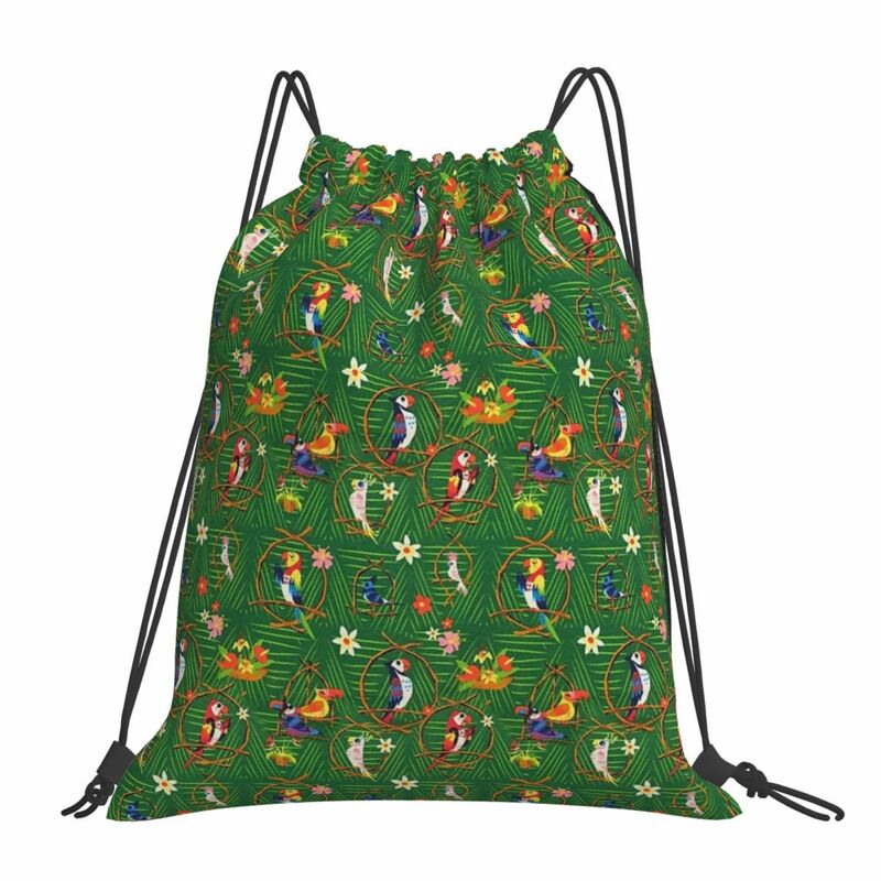 Enchanted Tiki Room Backpacks Multi-function Drawstring Bags Drawstring Bundle Pocket Sports Bag Book Bags For Man Woman School