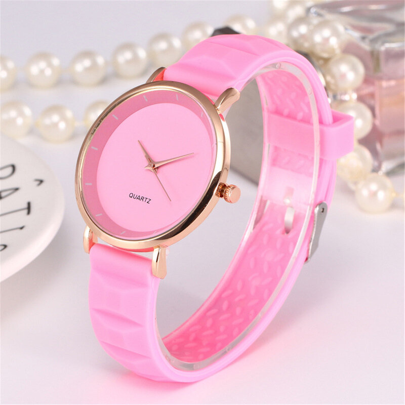 Mode Candy Farbe Silikon Uhr Frauen Casual Sport Uhren Quarz Armbanduhren Relogio Masculino Reloj Mujer Montre Femme