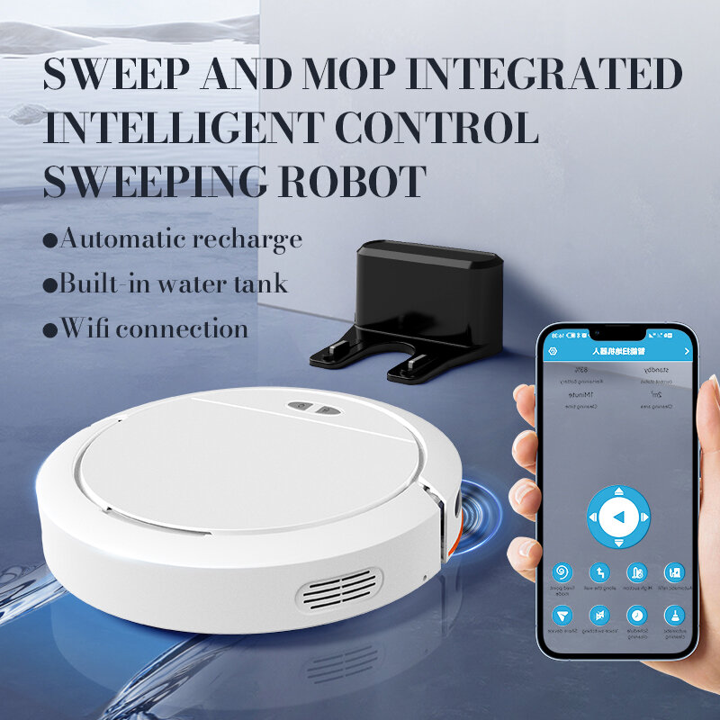 2024 New OB16 Pro Intelligent Sweeping Robot Automatic Home Sweeping Suction Dragging Automatic recharge With Voice APP Control