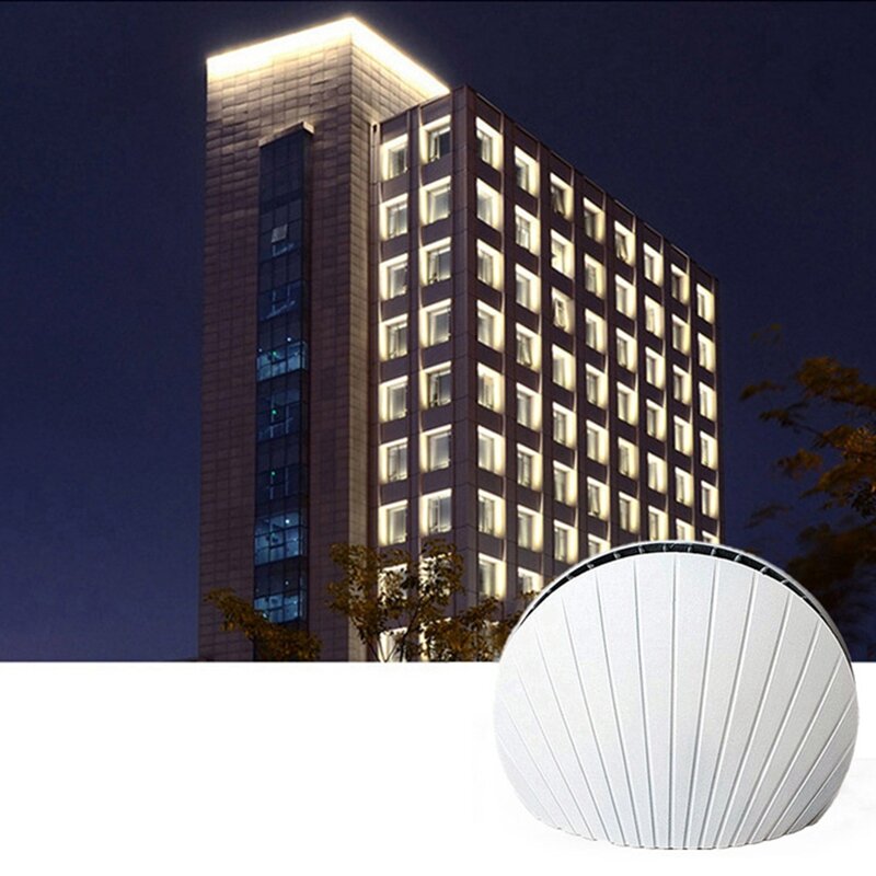 Impermeável Exterior Janela Sill Light, Corredor para Hotel Bar e KTV, Home Decor, Branco, 1 PC