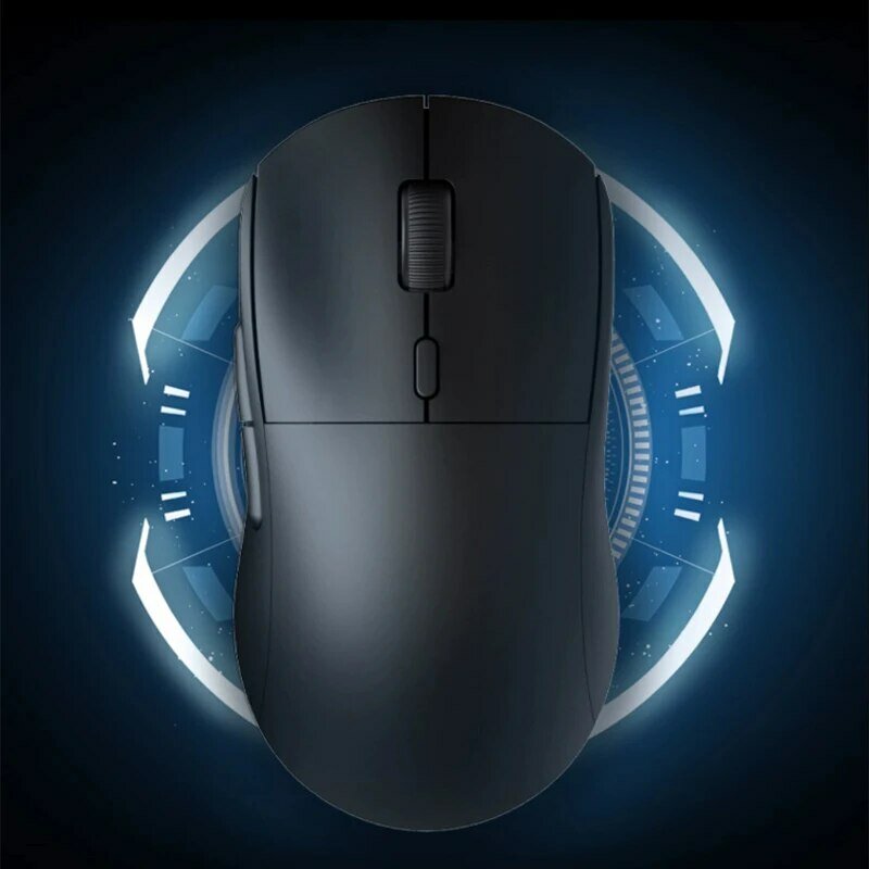 AJAZZ AJ199 sem fio 2.4GHz + Wired Aaming Mouse PAW3395 Dual Mode Preto