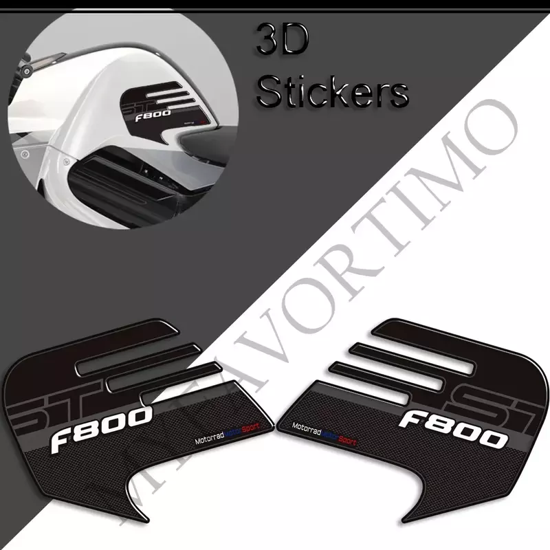 For BMW F800ST /S Stickers Decals Protector Gas Fuel Oil Kit Knee Screen Wind Deflector Tank Pad Side Grips