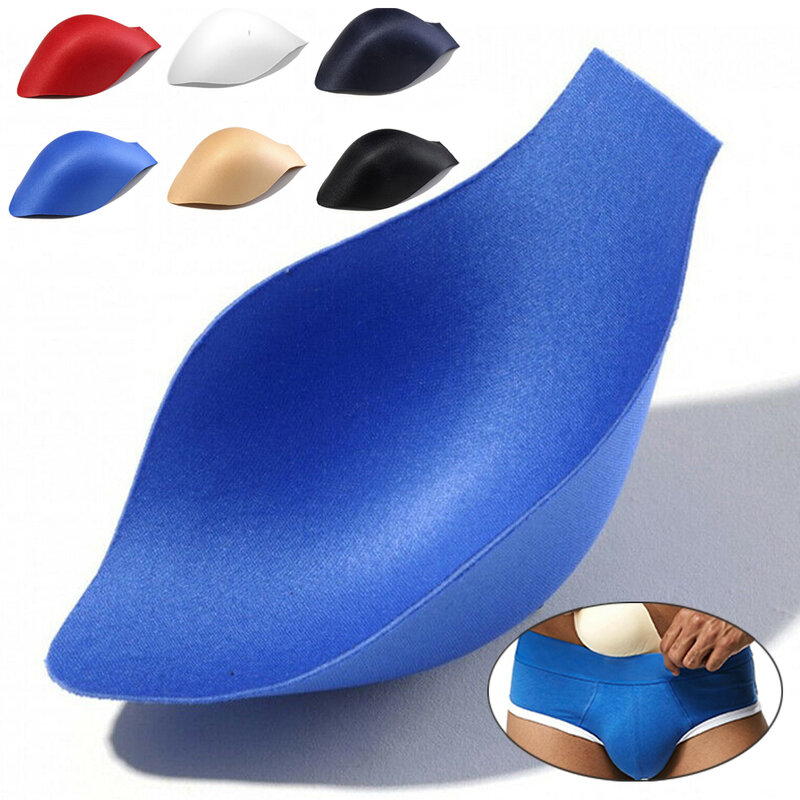 Oddychająca i modna męska czarna gąbka z poduszką bielizna 3D Cup Bulge Enhancer stroje kąpielowe figi