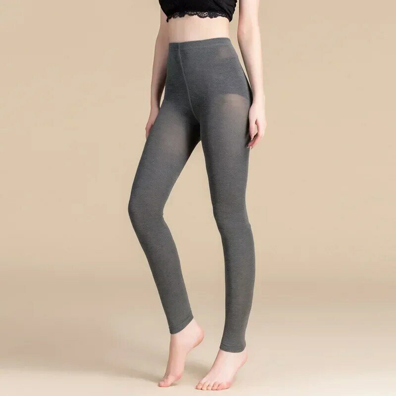 Pantalones de algodón para mujer, leggings de color sólido, novedad, 2020