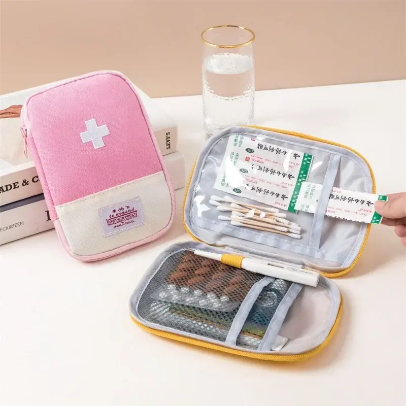 Kit de primeros auxilios de emergencia, bolsa de almacenamiento de píldoras, organizador de vendajes para el hogar al aire libre, bolsa de embalaje, Kits de viaje