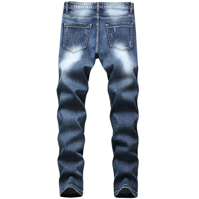 Новинка весна-осень 2022, мужские классические модные черные прямые джинсы, Мужские повседневные облегающие длинные джинсы высокого качества