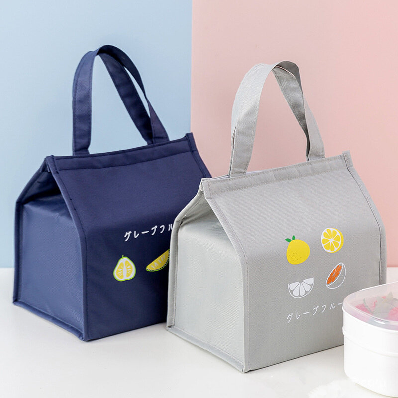 High-Capacity Portable Insulated Lunch Bag Women Dinner Bento Box Fresh Keeping Food Storage Container Picnic Travel Handbag