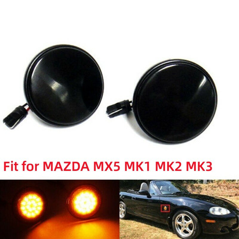 Clignotant latéral LED pour voiture, 1 paire, clignotant, indicateur, pour Suzuki Swift/VOLVO/Subaru Impreza/MAZDA/Peugeot
