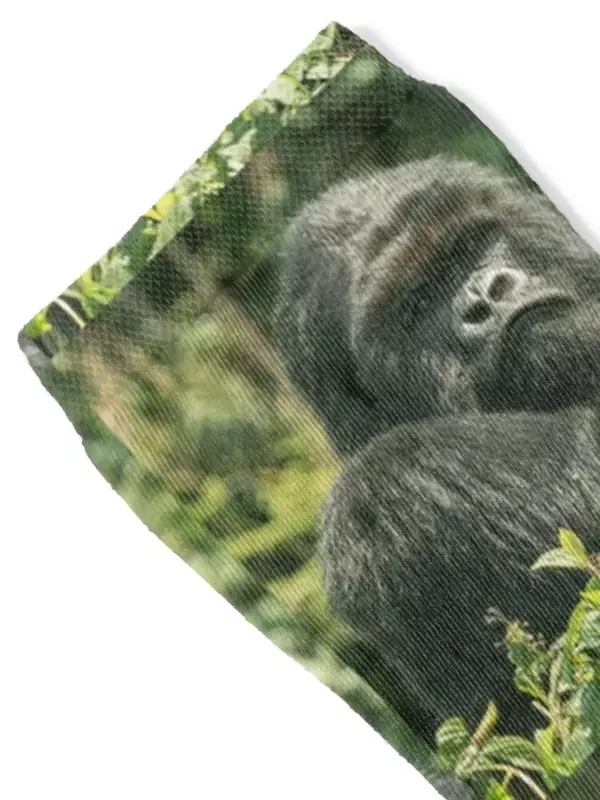 Save The Gorillas Wild Mountain Gorilla Skarpetki retro prezenty prezent Pończochy męskie Skarpety damskie Skarpety męskie