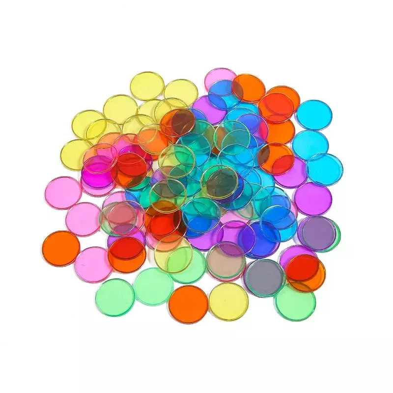 Magnetic Colorful Chips Physics Science Magnetic Stick Wand Set Experiment Game Montessori Color Learning sussidi didattici
