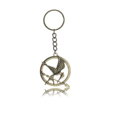 The Hunger Games Keychain Popular Vintage Style Birds Charm Golden Snitch Pendent Key Chain Keyrings Metal Keychains Car Holder