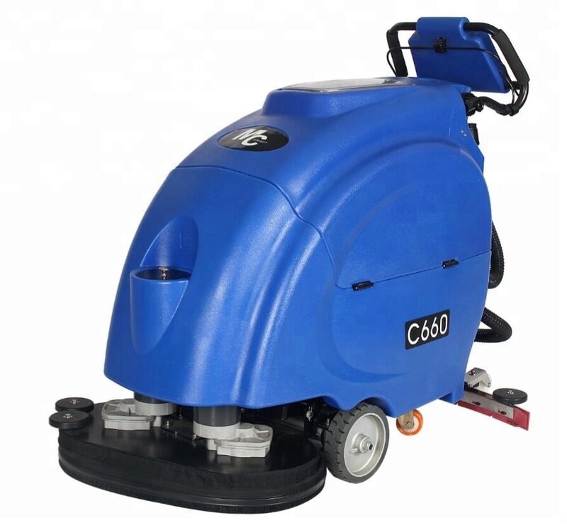 C660 Accu Power Automatische Floor Scrubber Vloerreinigingsmachine Met 75l/85l Tanks