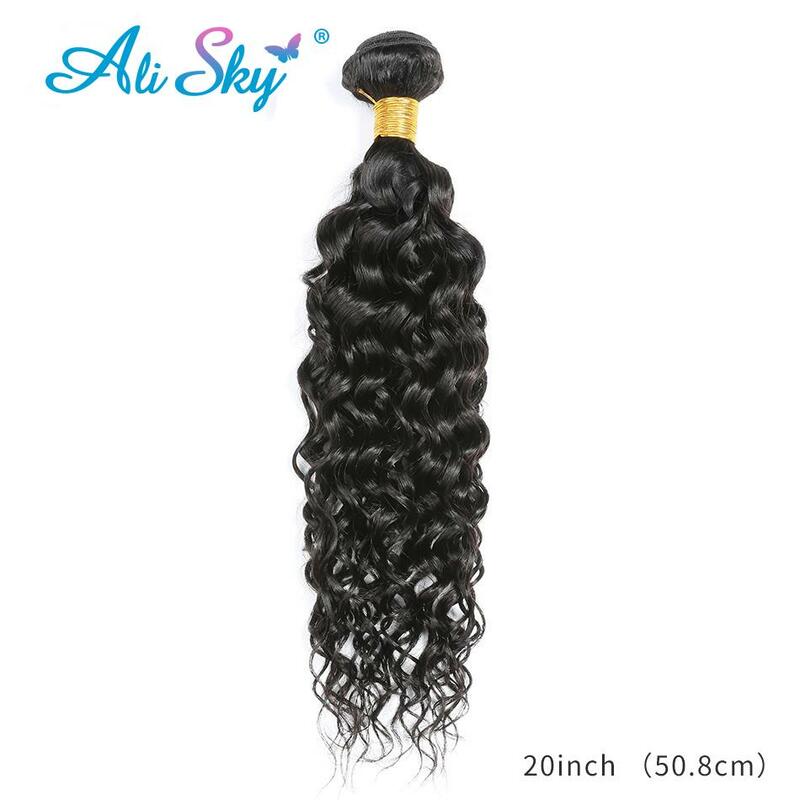 Mechones de cabello humano ondulado para mujeres negras, extensiones de cabello brasileño húmedo y ondulado, 1/3/4 piezas, 4 Uds.