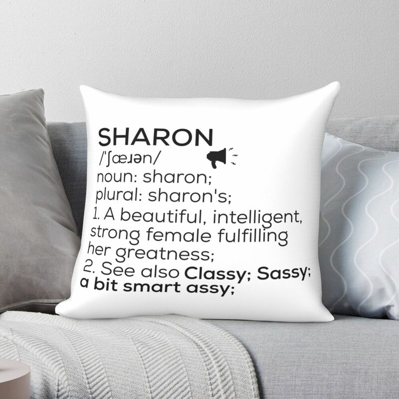 Sharon nazwa definicja poszewka na poduszkę pościel poliestrowa aksamit drukowany Zip dekoracyjna poszewka na poduszkę poduszka na sofę Case 18"
