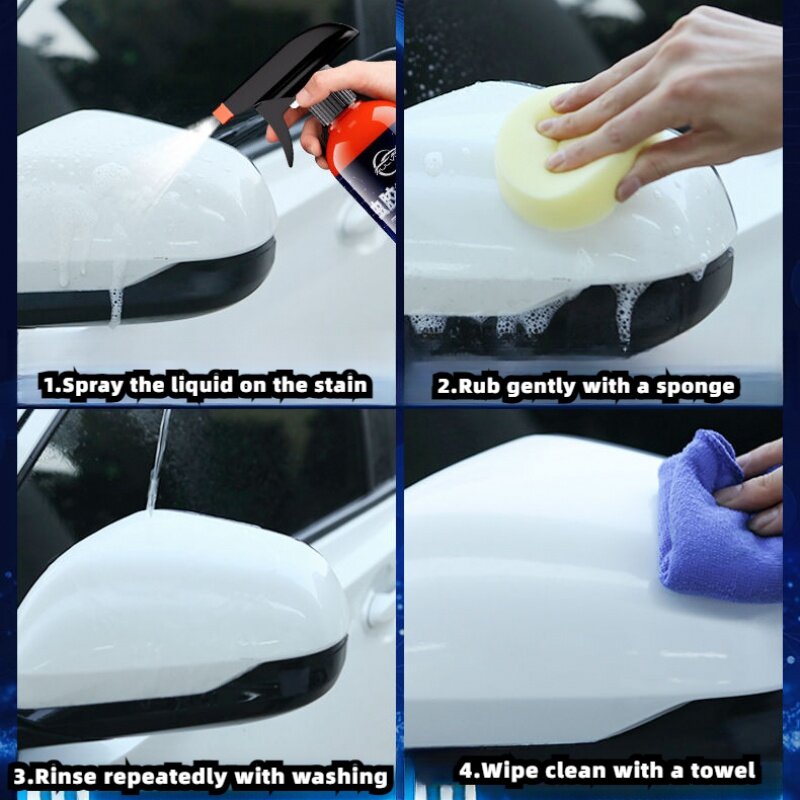 300ML zmywacz do gumy do owadów myjnia samochodowa do usuwania silnych odchodów odchodów z żywicy środek do czyszczenia gumy